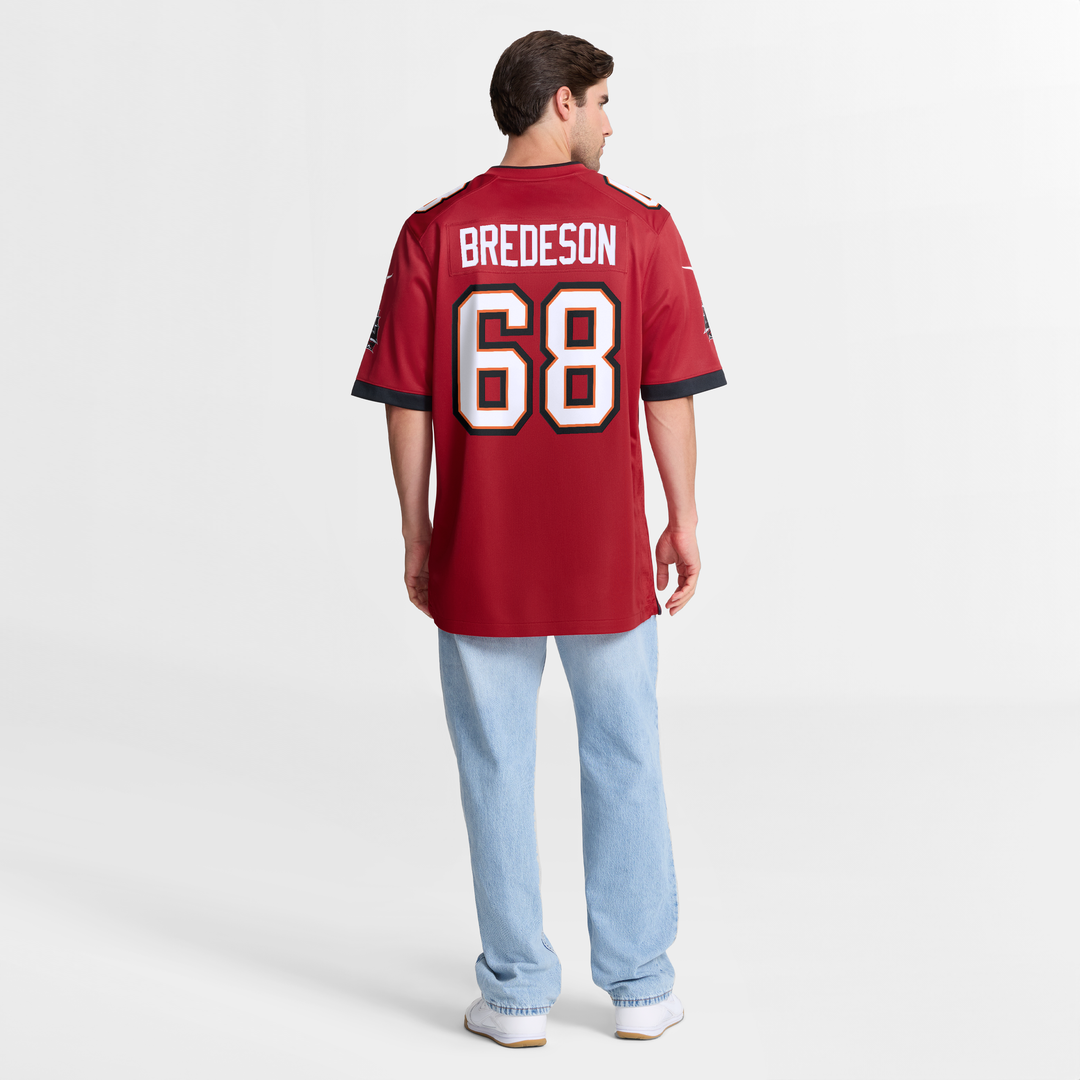 Men's Tampa Bay Buccaneers Ben Bredeson Nike  Red  Game Jersey