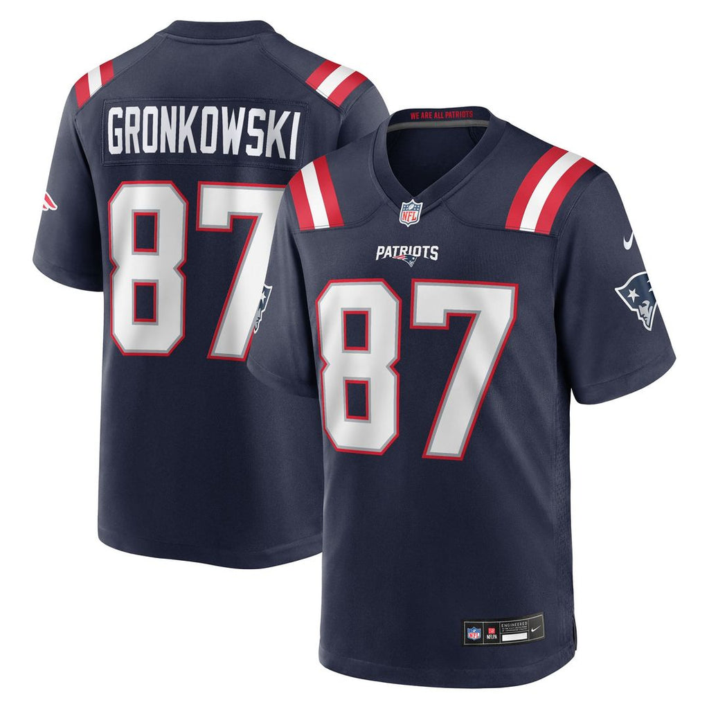 Men's New England Patriots Rob Gronkowski Nike  Navy Team Retired Player Game Jersey