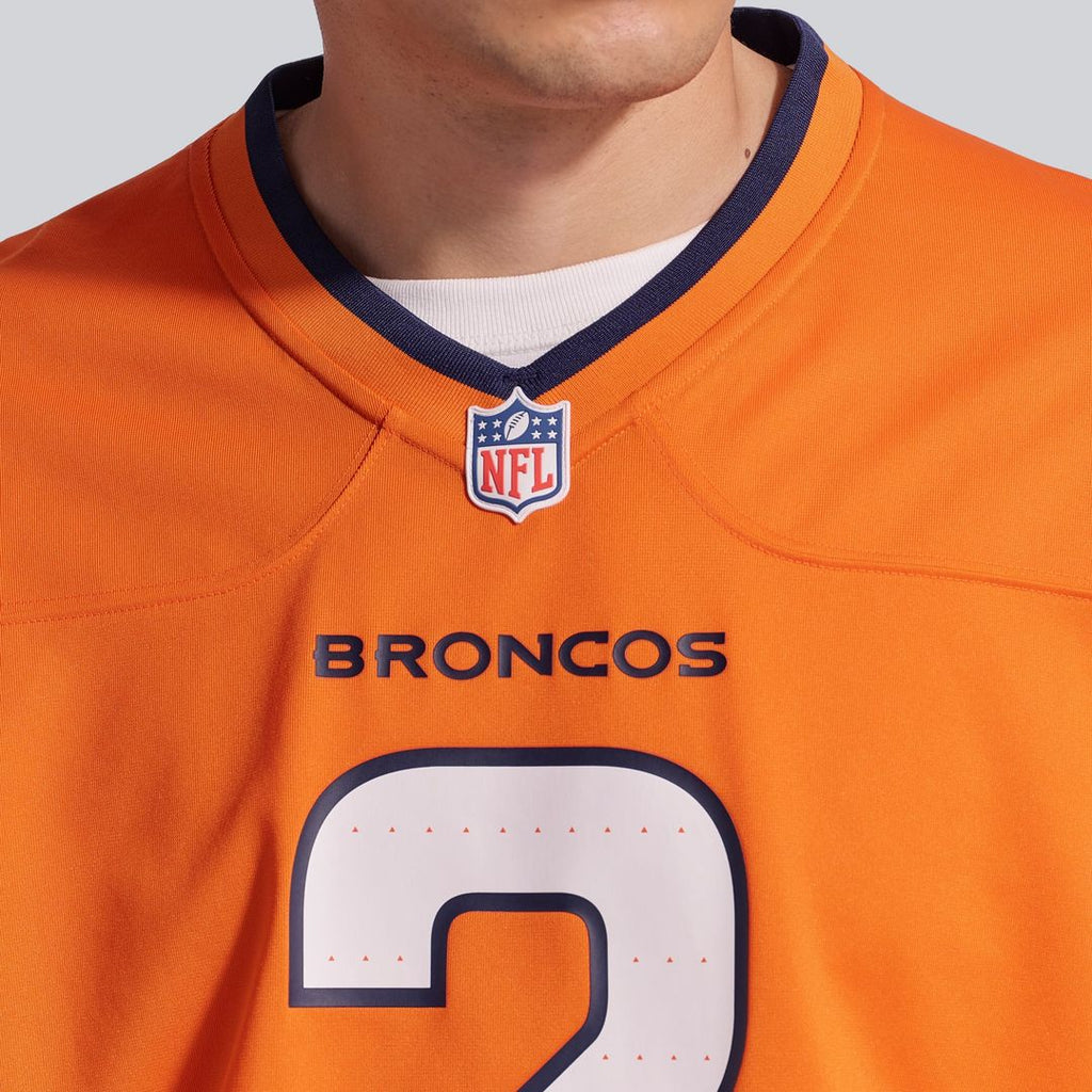 Men's Denver Broncos Patrick Surtain II Nike Orange Team Game Jersey