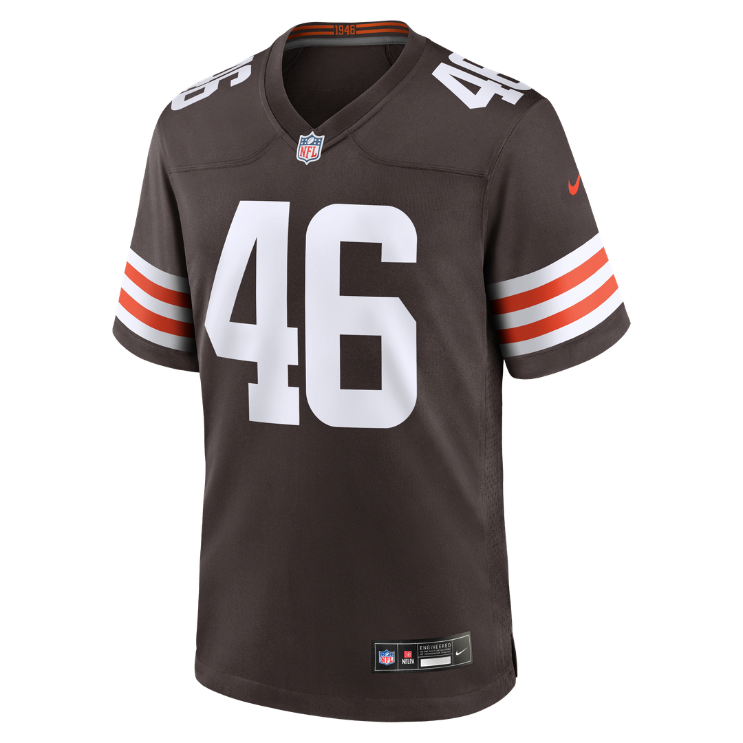 Men's Cleveland Browns Don Fleming Nike Brown Retired Player Jersey