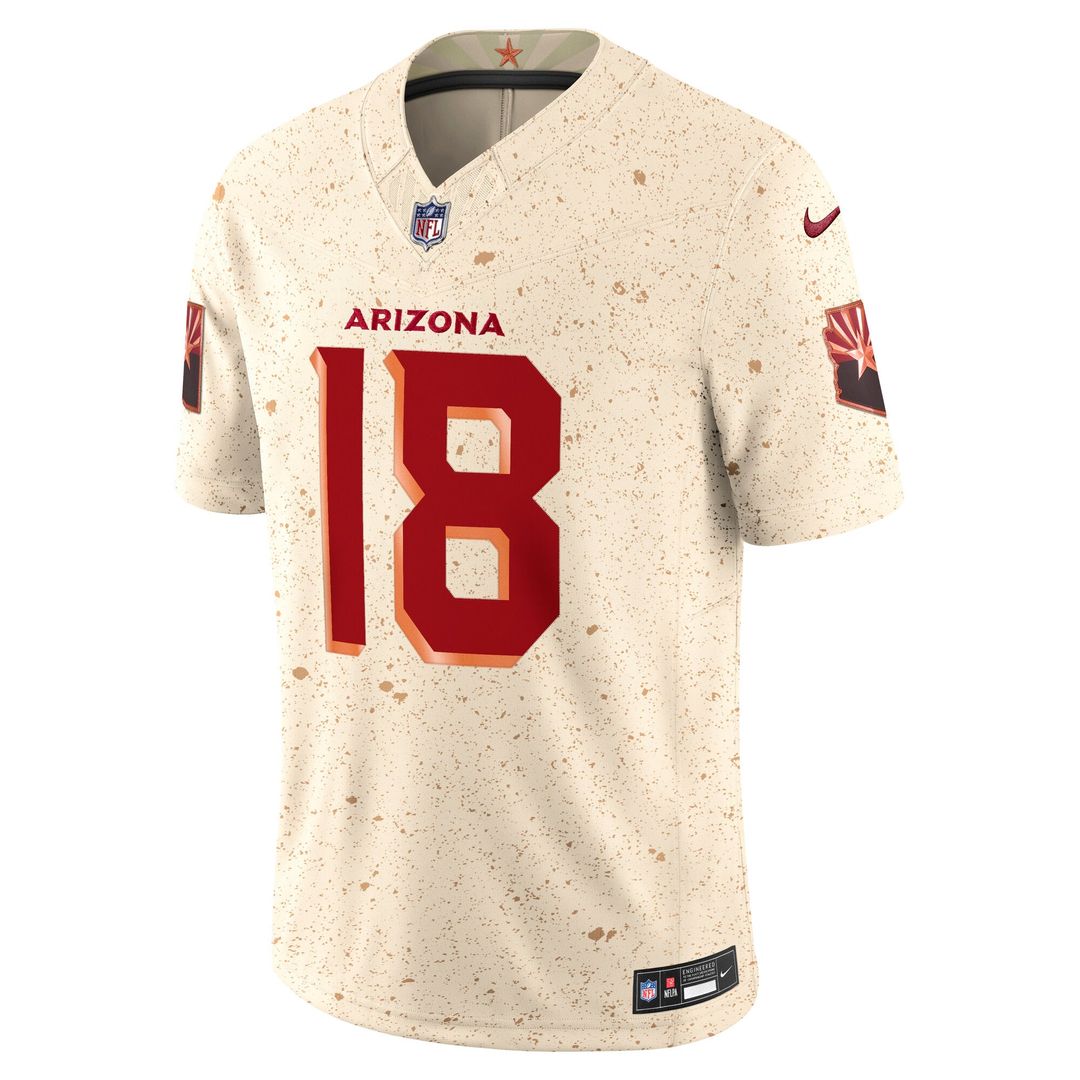 Men's Arizona Cardinals Marvin Harrison Jr. Nike Natural Rivalries Collection Stitched Limited Jersey