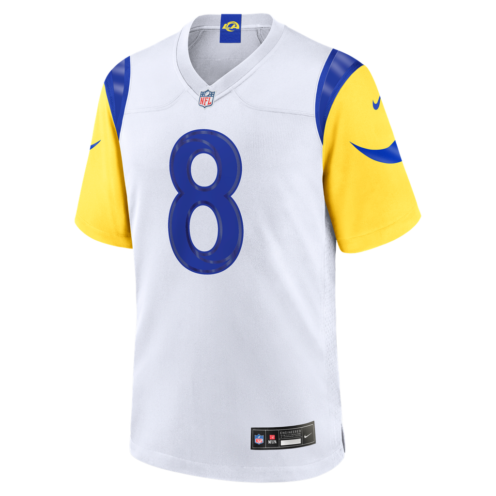 Men's Los Angeles Rams Jared Verse Nike White White Game Player Jersey