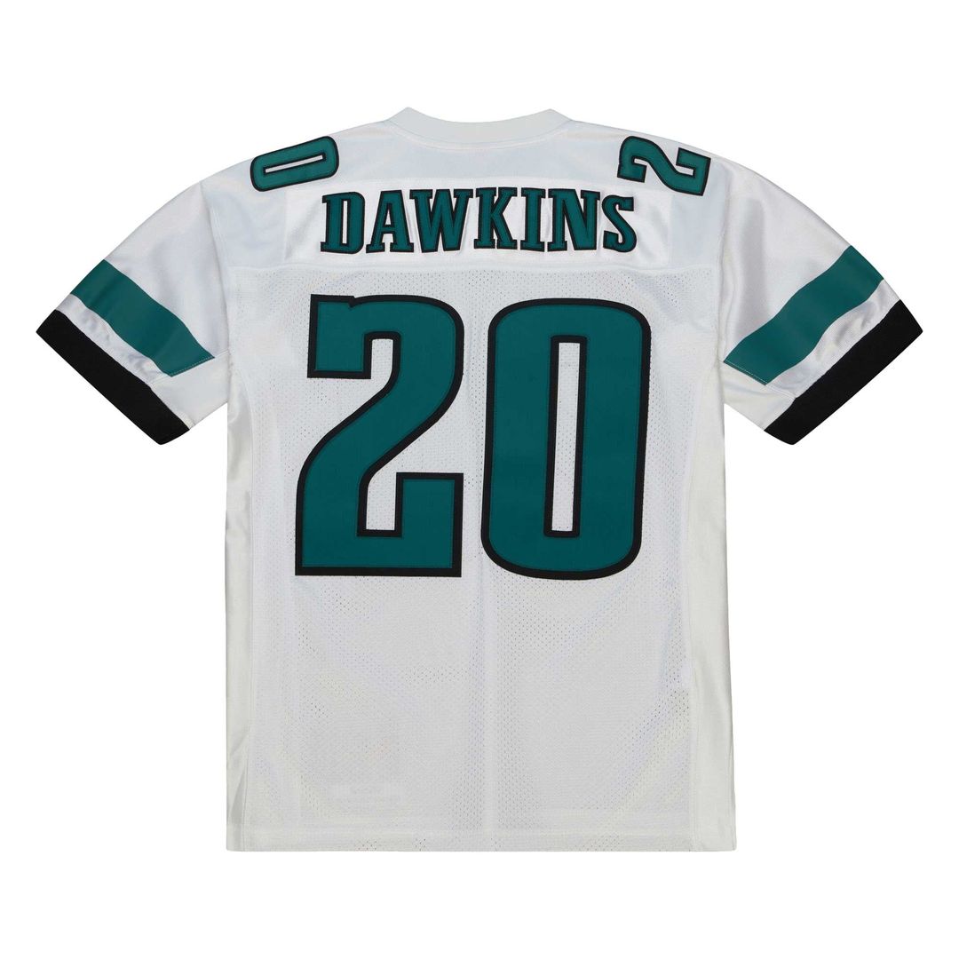 Men's Philadelphia Eagles 1996 Brian Dawkins Mitchell & Ness White Authentic Throwback Retired Player Jersey