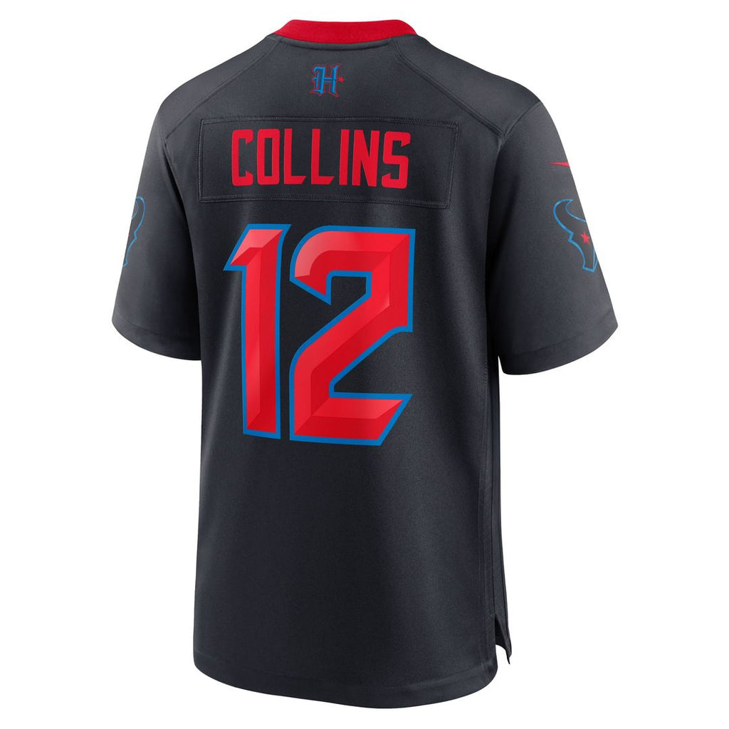 Men's Houston Texans Nico Collins Nike  Navy 2nd Alternate Game Jersey