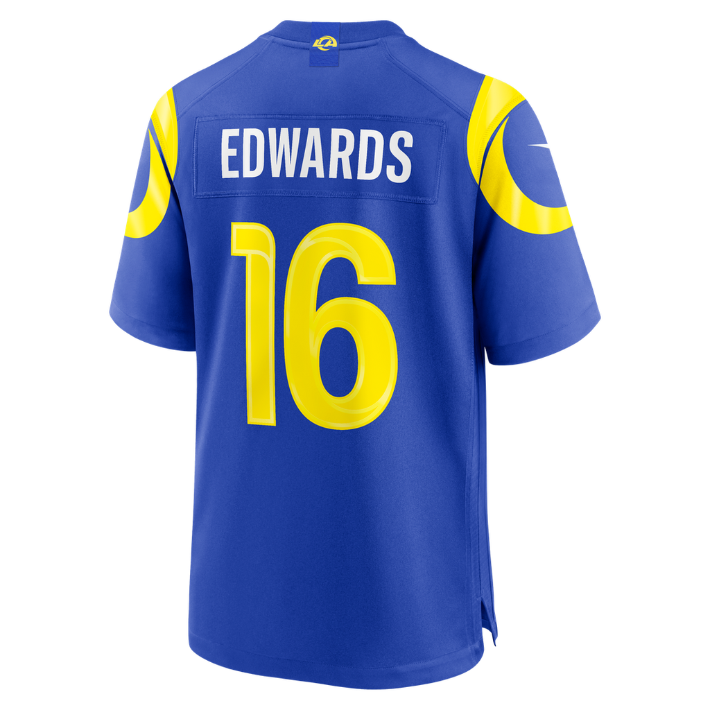 Men's Los Angeles Rams Tru Edwards Nike Royal Team Game Jersey