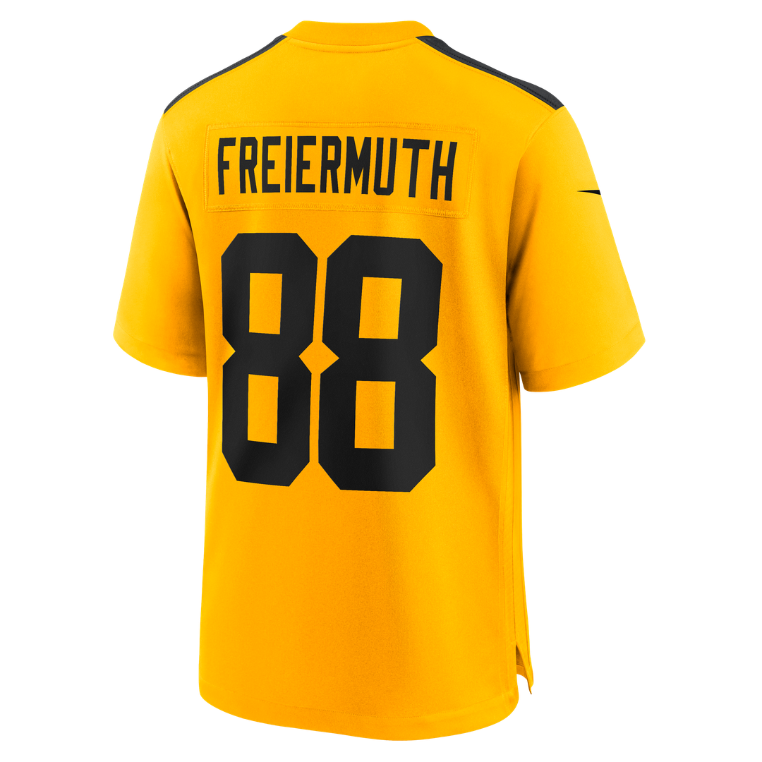Men's Pittsburgh Steelers Pat Freiermuth Nike Gold Alternate 1933 Throwback Game Jersey