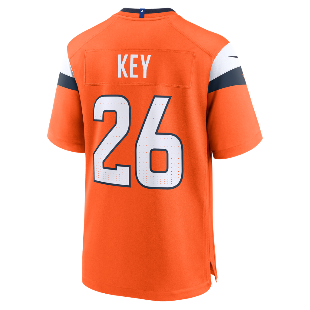 Men's Denver Broncos Devon Key Nike  Orange Team Game Jersey