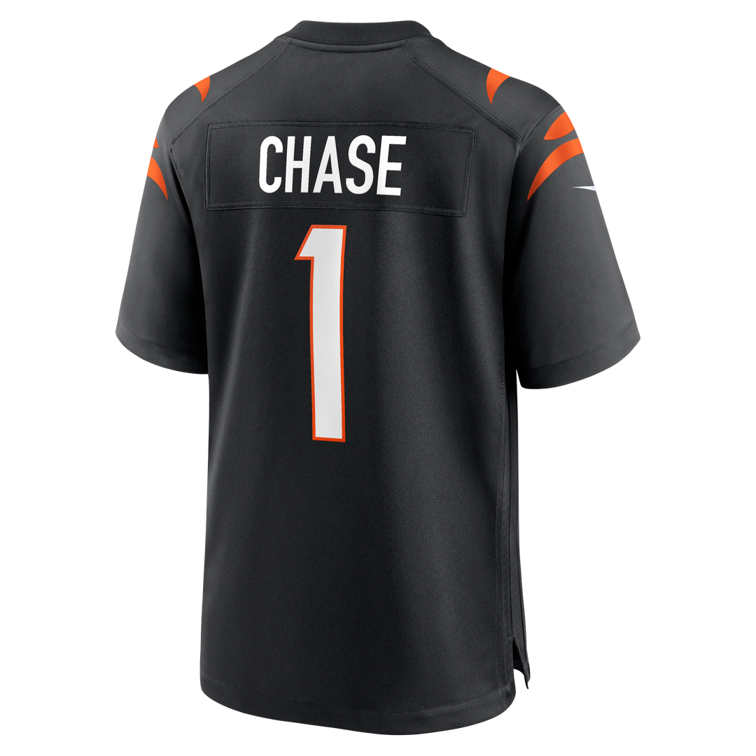 Men's Cincinnati Bengals Ja'Marr Chase Nike Black Game Jersey