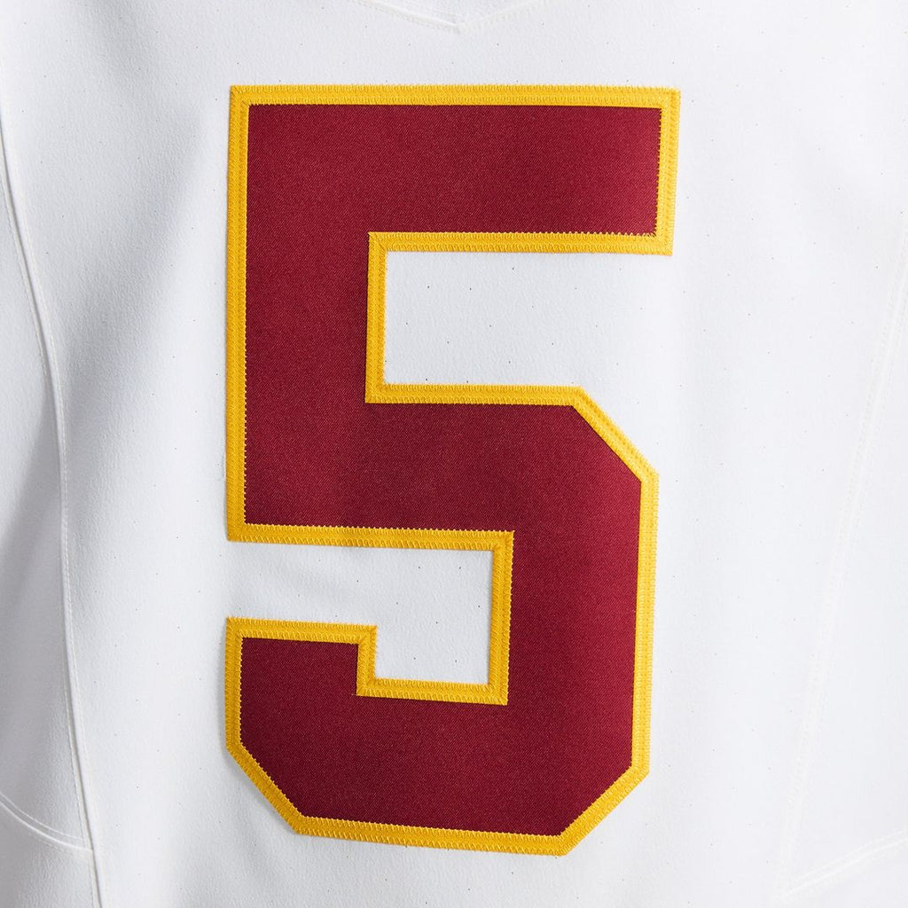 Men's Washington Commanders Jayden Daniels Nike White Alternate 2 Super Bowl Era Vapor F.U.S.E. Elite Jersey