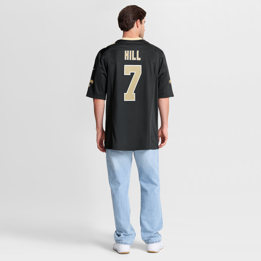 Men's New Orleans Saints Taysom Hill Nike Black Game Jersey