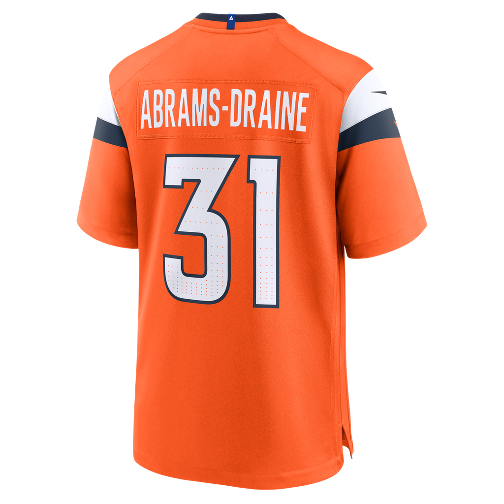 Men's Denver Broncos Kris Abrams-Draine Nike  Orange Team Game Jersey