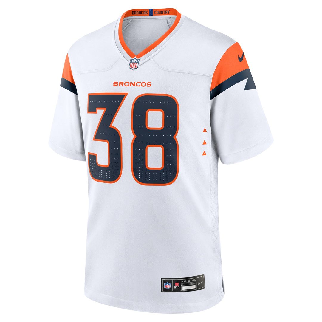Men's Denver Broncos Jaleel McLaughlin Nike  Orange Team Game Jersey