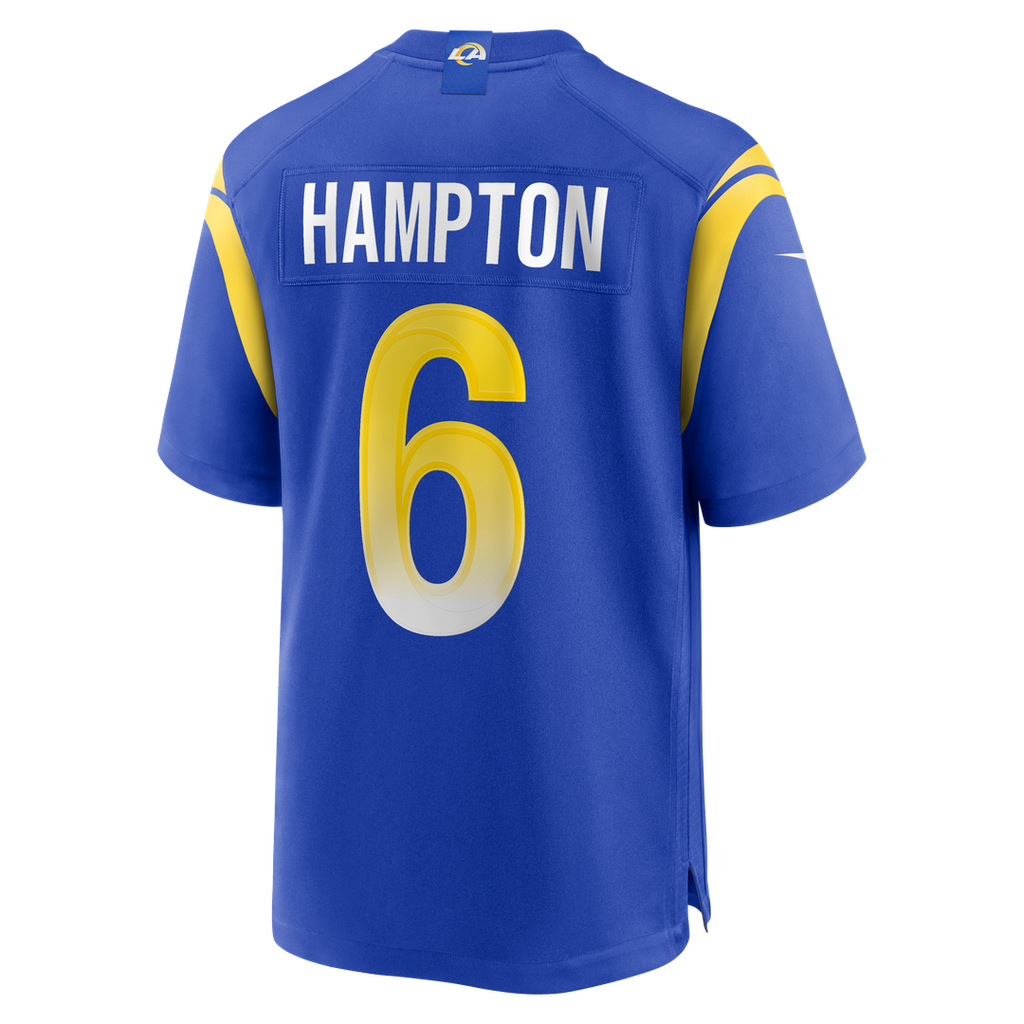 Men's Los Angeles Rams Nick Hampton Nike  Royal Team Game Jersey