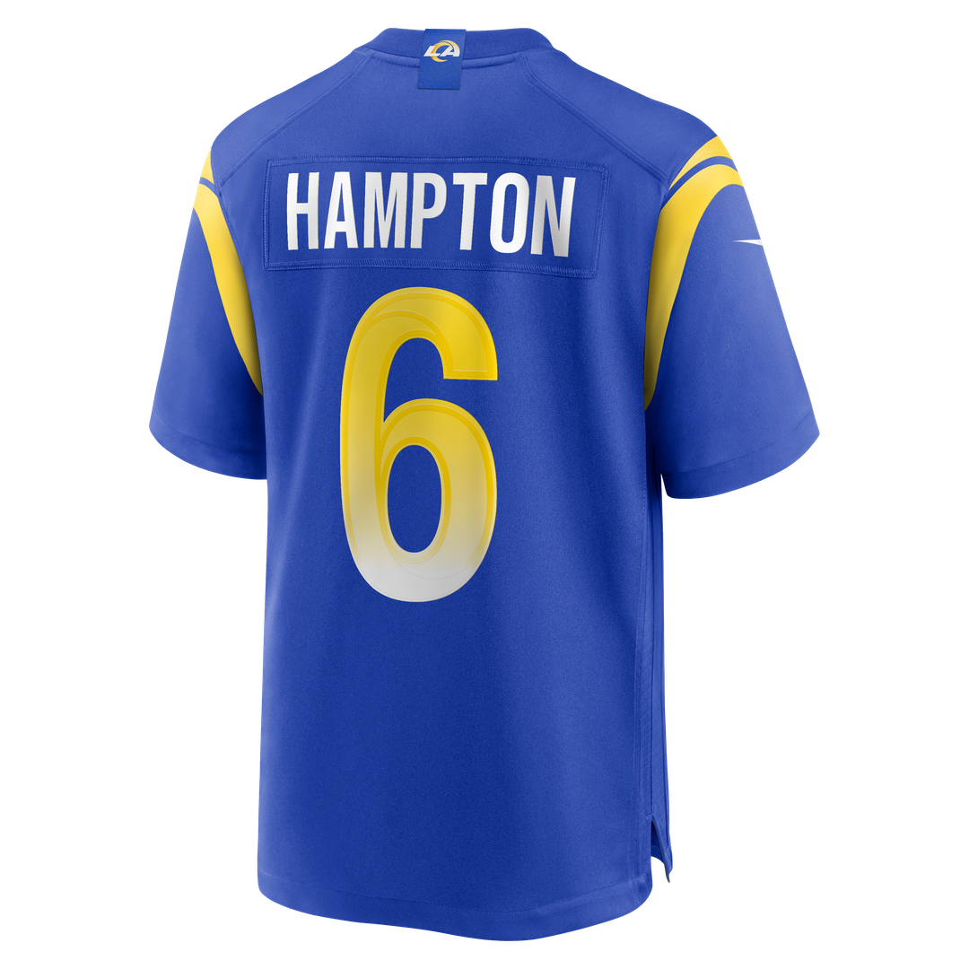 Men's Los Angeles Rams Nick Hampton Nike  Royal Team Game Jersey