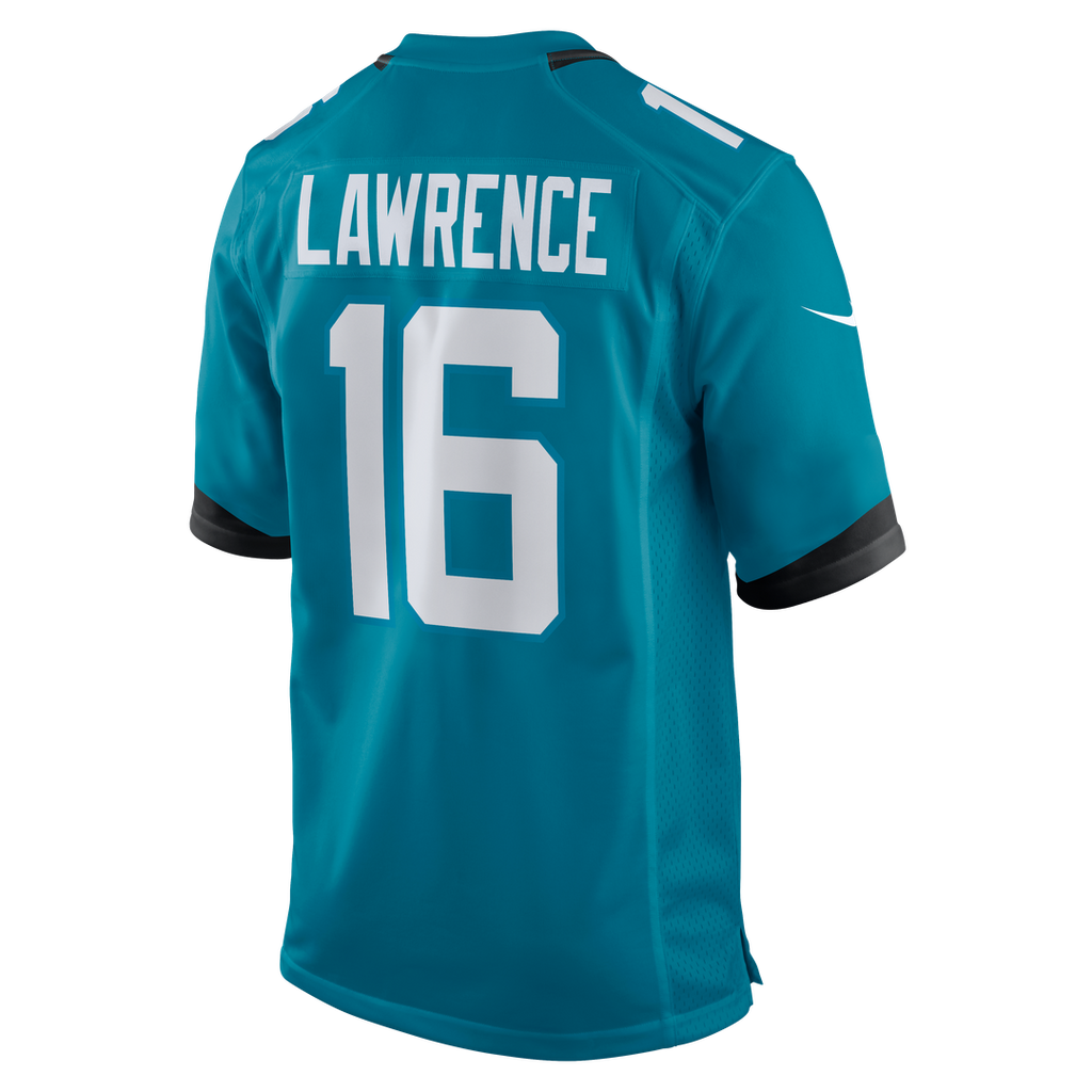 Men's Jacksonville Jaguars Trevor Lawrence Nike Teal Game Jersey