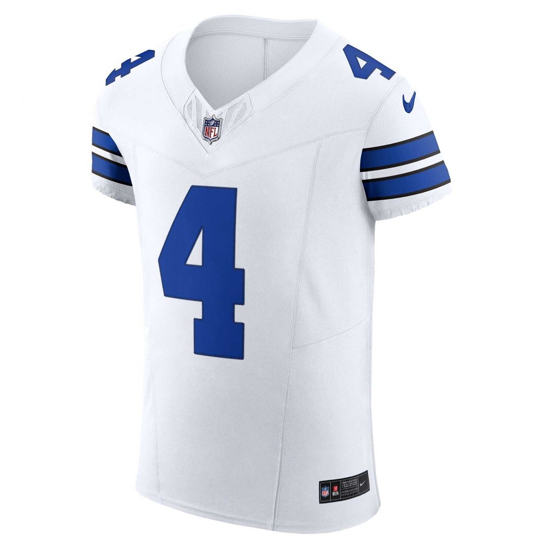 Men's Dallas Cowboys Dak Prescott Nike White Vapor F.U.S.E. Elite Jersey