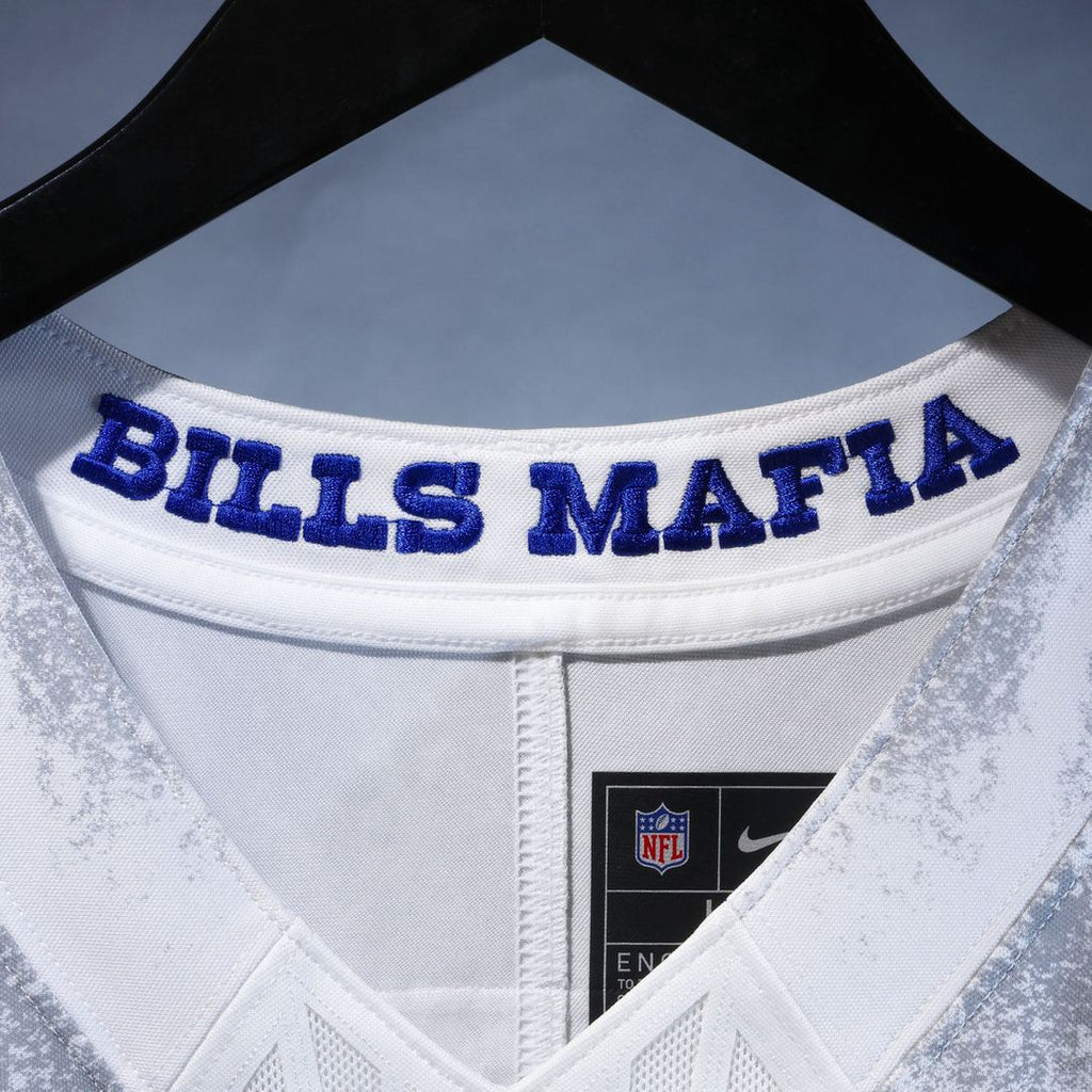 Men's Buffalo Bills Keon Coleman Nike White Rivalries Collection Stitched Limited Jersey