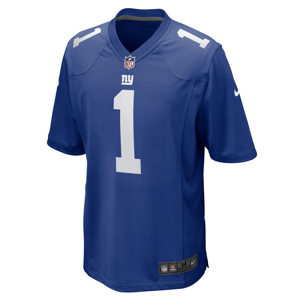 Men's New York Giants Number 1 Groom Nike Royal Game Jersey