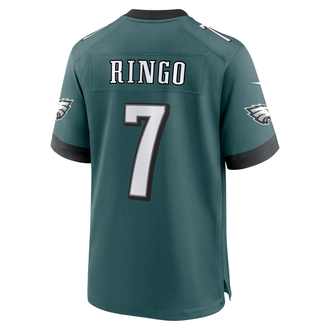 Men's Philadelphia Eagles Kelee Ringo Nike  Midnight Green Team Game Jersey