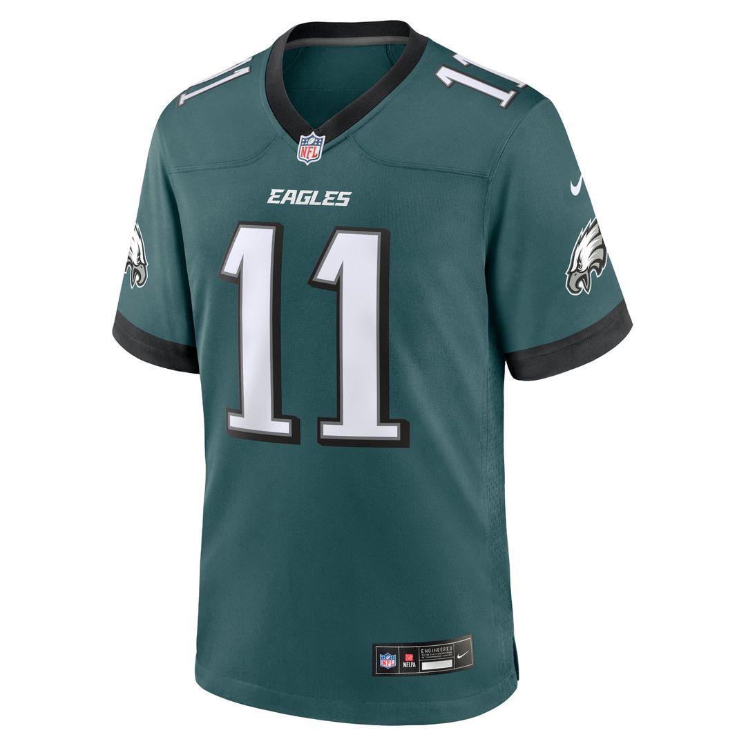 Men's Philadelphia Eagles A.J. Brown Nike Kelly Green Alternate Game Player Jersey