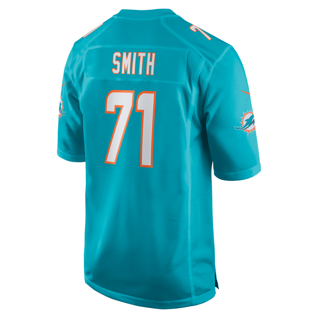 Men's Miami Dolphins Kion Smith Nike  Aqua  Game Jersey