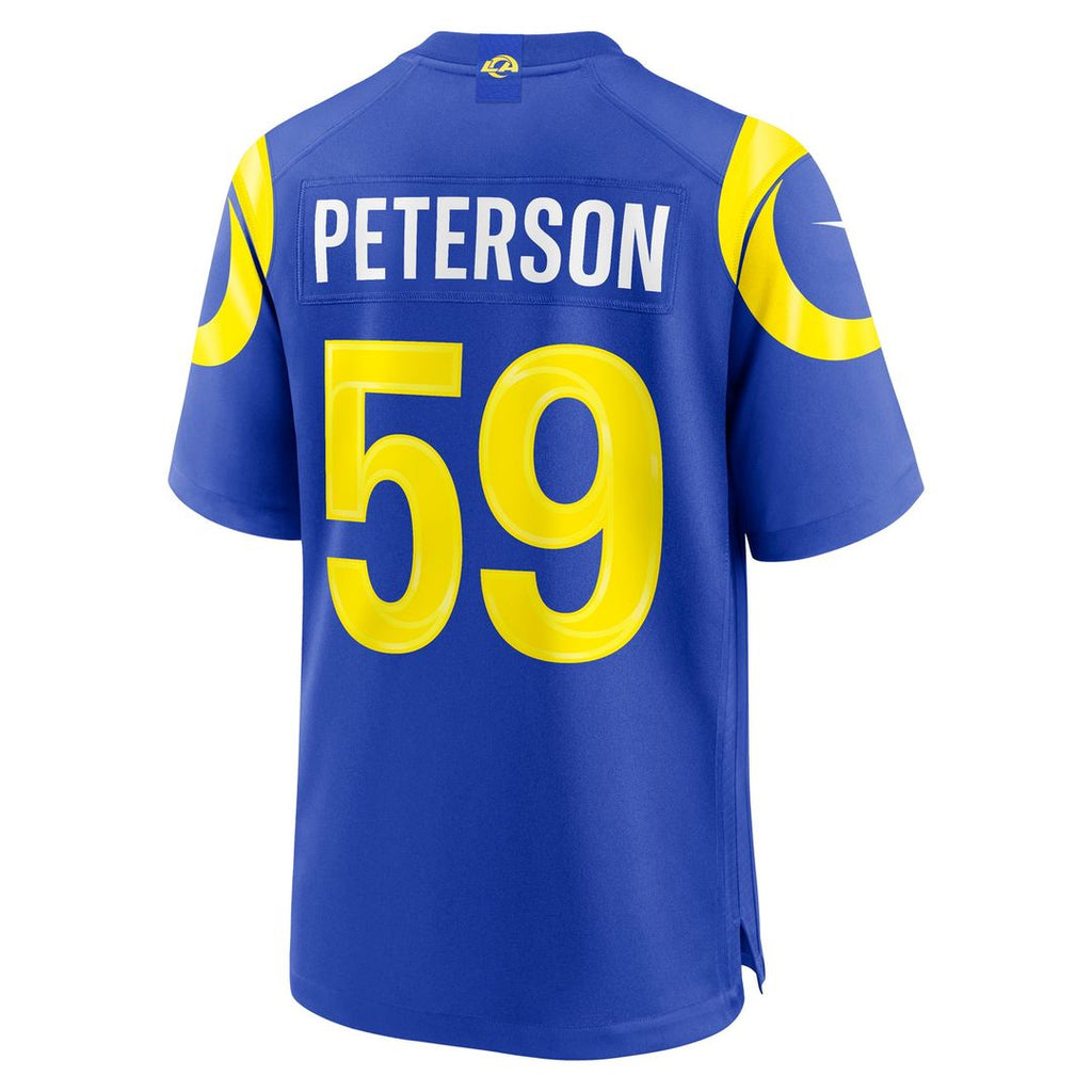 Men's Los Angeles Rams Darryl Peterson Nike Royal Game Jersey