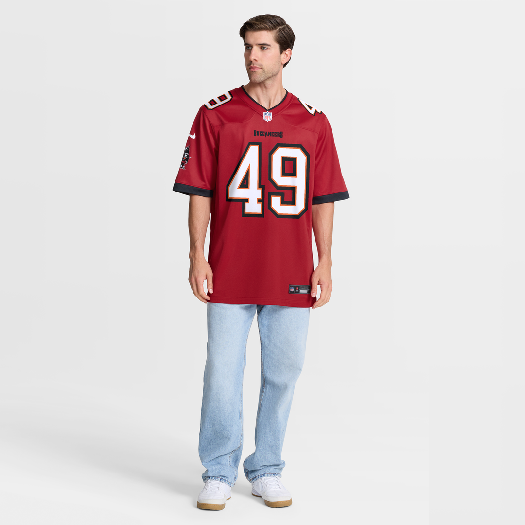 Men's Tampa Bay Buccaneers Owen Wright Nike  Red Team  Game Jersey