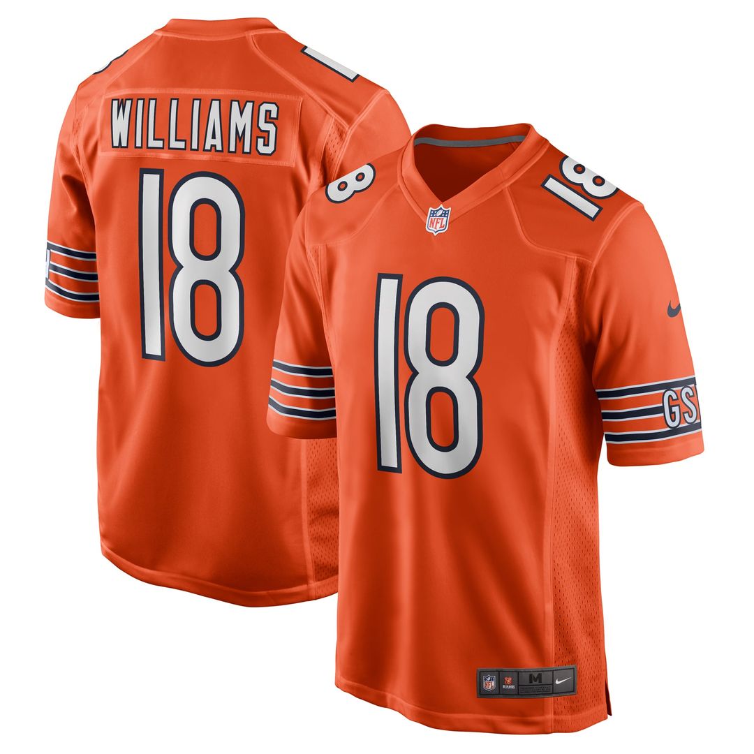 Men's Chicago Bears Caleb Williams Nike White First Round Pick Player Game Jersey