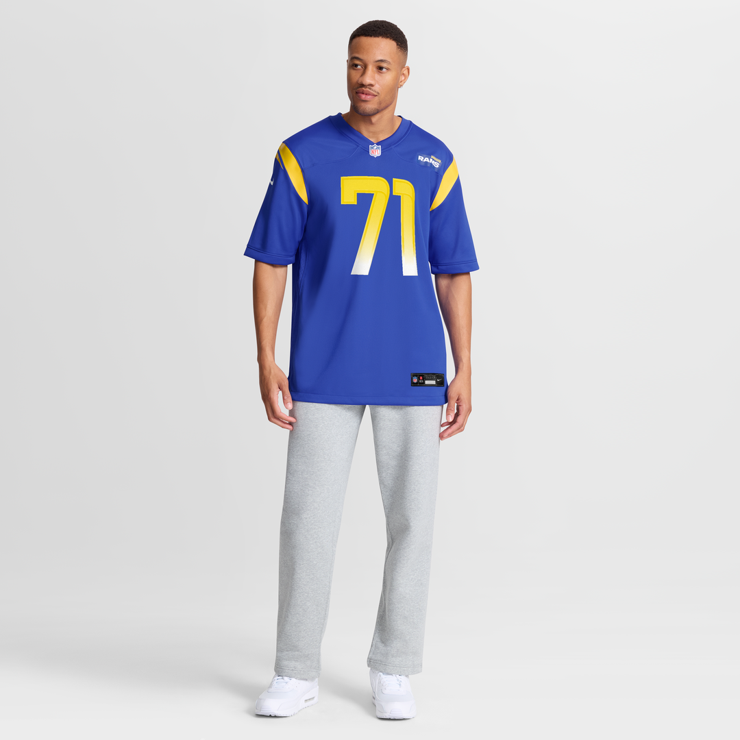 Men's Los Angeles Rams Warren McClendon Jr. Nike Royal Team Game Jersey