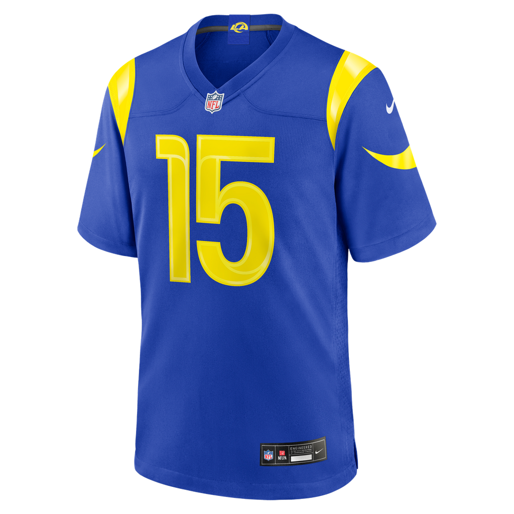 Men's Los Angeles Rams Ty Simpson Nike Royal Team Game Jersey