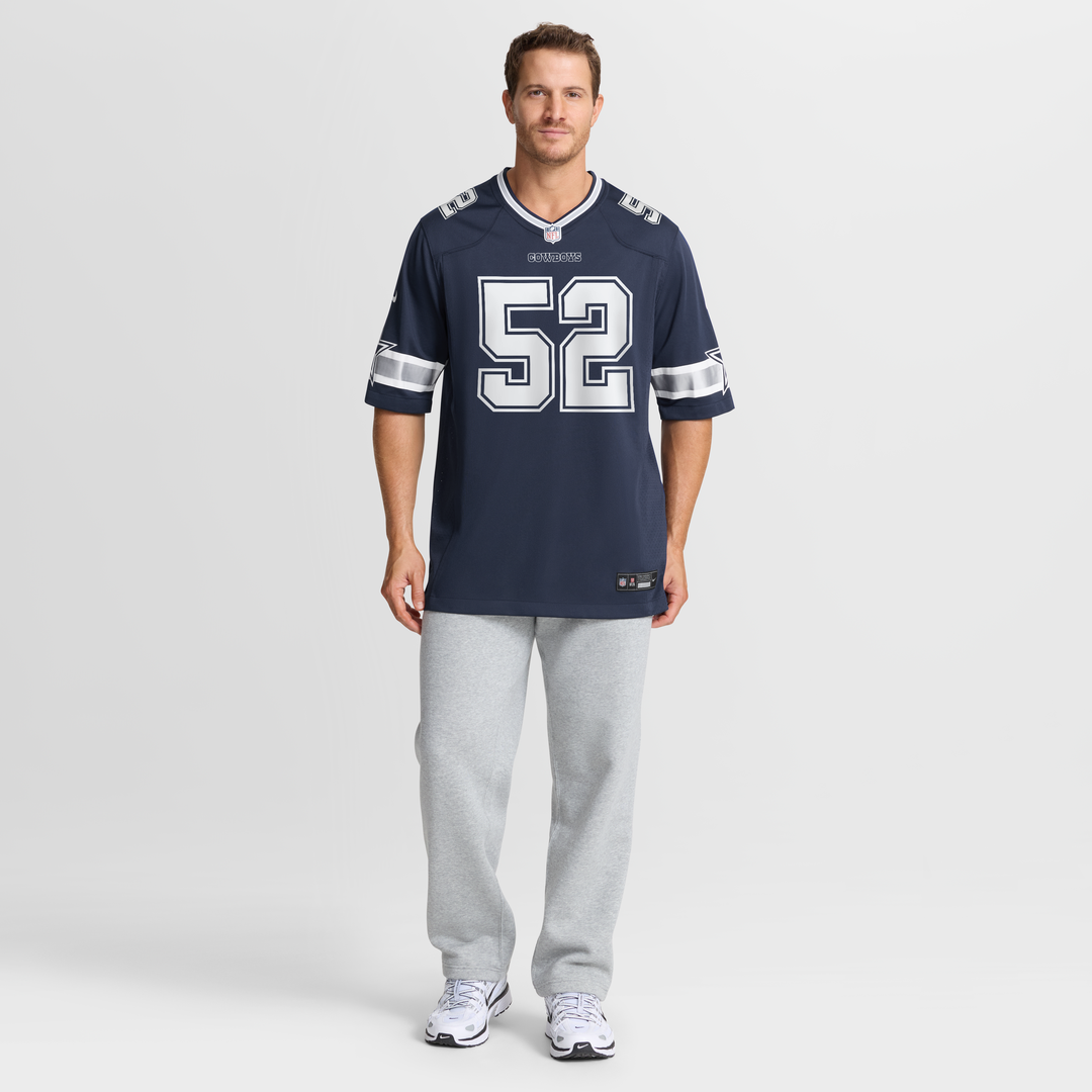 Men's Dallas Cowboys Tyler Booker Nike Navy Team Game Jersey