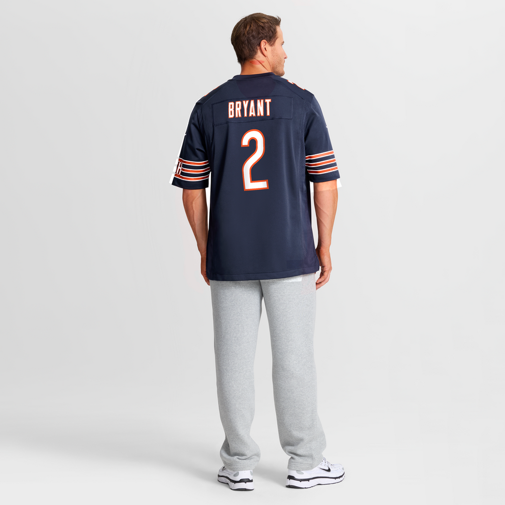 Men's Chicago Bears Coby Bryant Nike  Navy Team Game Jersey