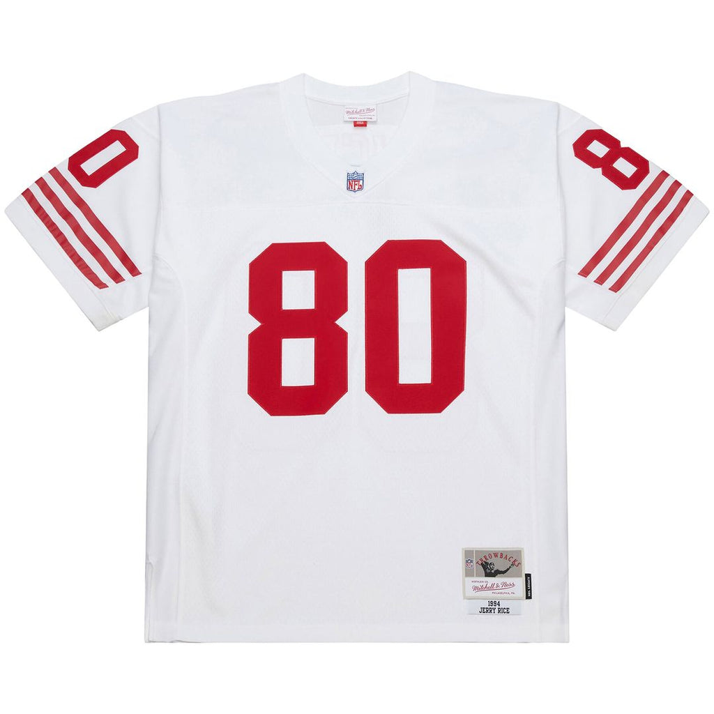 Men's San Francisco 49ers Jerry Rice Mitchell & Ness White 1994 Legacy Replica Jersey