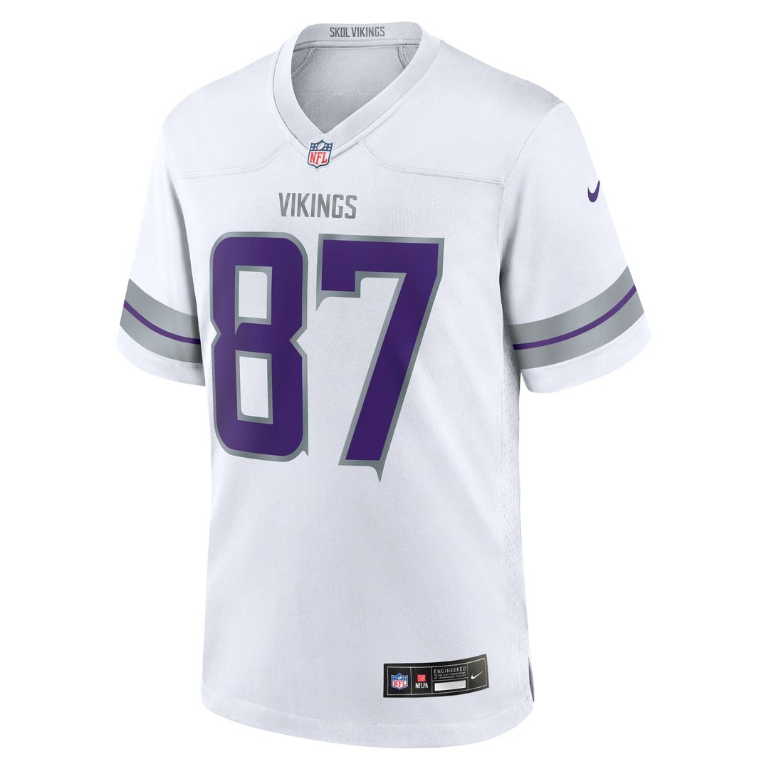 Men's Minnesota Vikings T.J. Hockenson Nike White Alternate Game Player Jersey