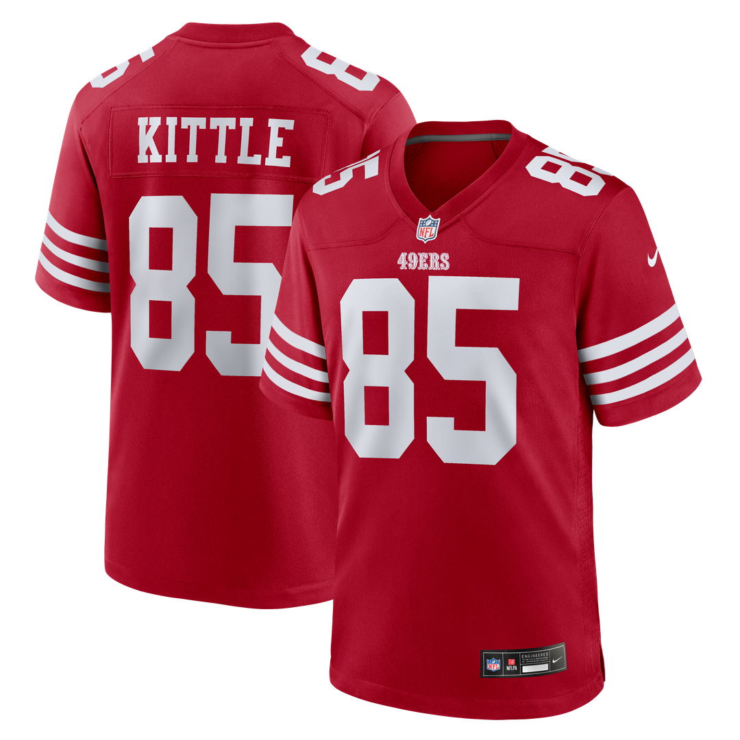 Men's San Francisco 49ers George Kittle Nike White Player Game Jersey