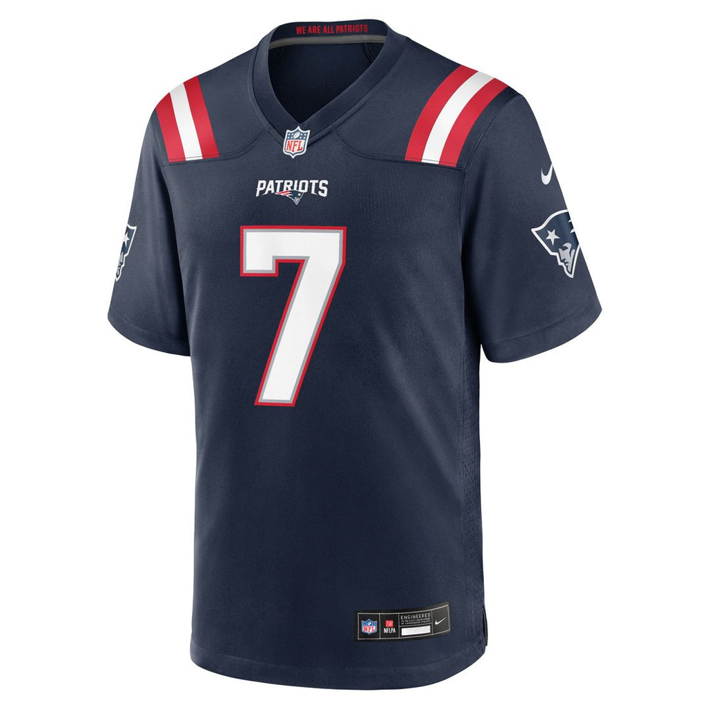 Men's New England Patriots Carlton Davis Nike Navy Team Game Jersey