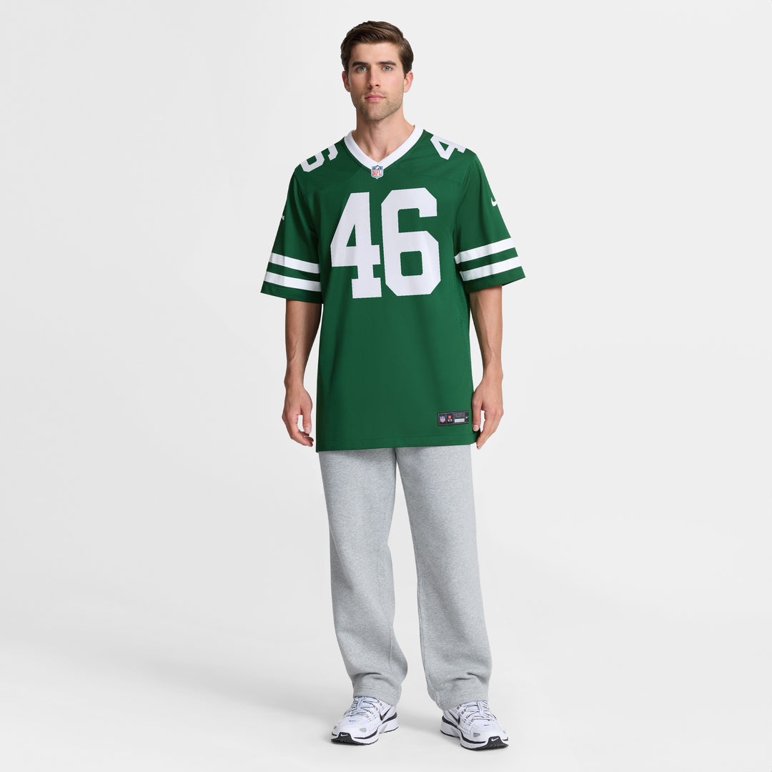 Men's New York Jets Joseph Ossai Nike Legacy Green Team Game Jersey
