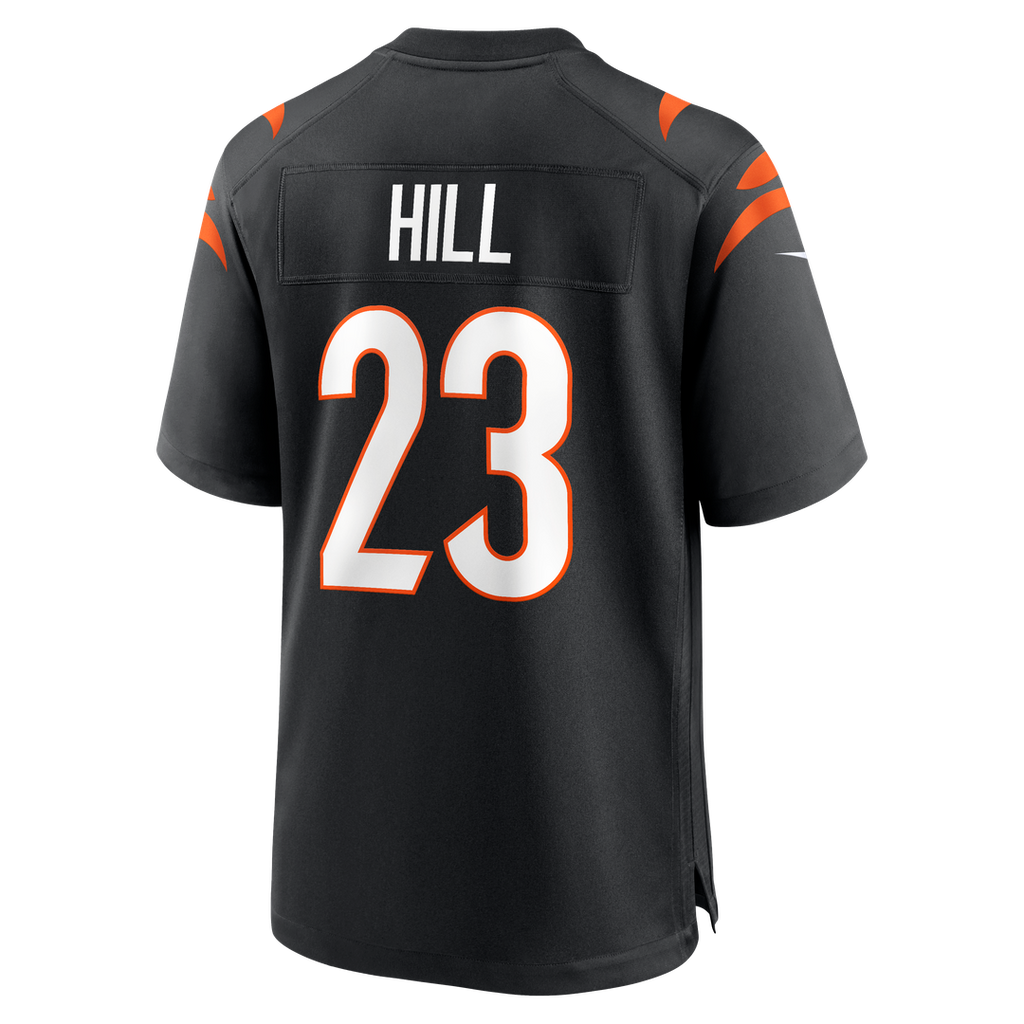 Men's Cincinnati Bengals Daxton Hill Nike Black Player Game Jersey