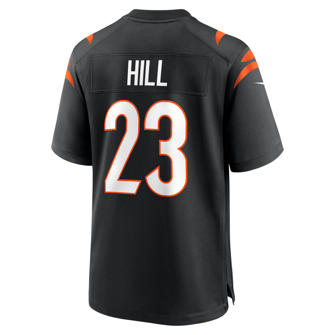 Men's Cincinnati Bengals Daxton Hill Nike Black Player Game Jersey