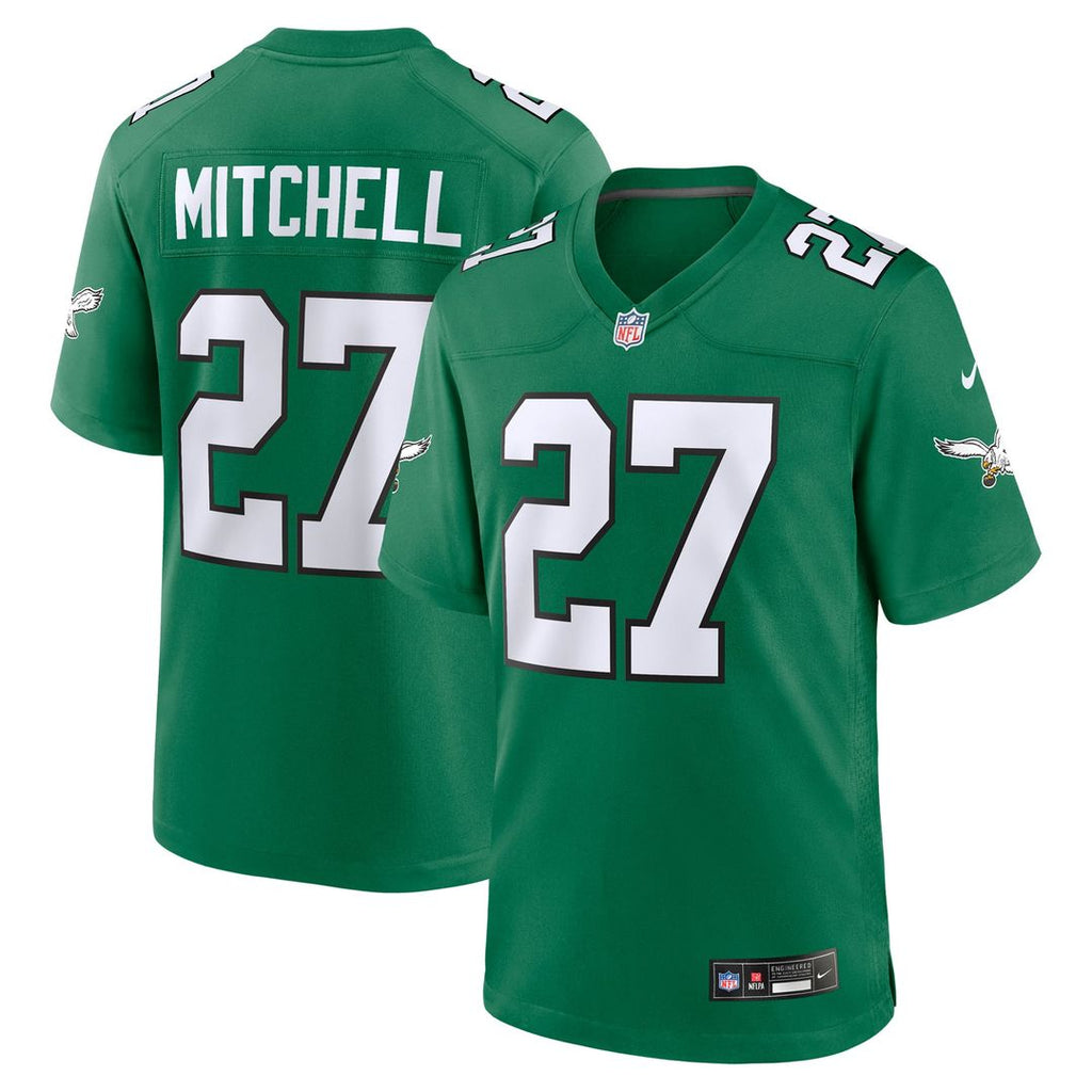 Men's Philadelphia Eagles Quinyon Mitchell Nike Black Alternate Game Jersey