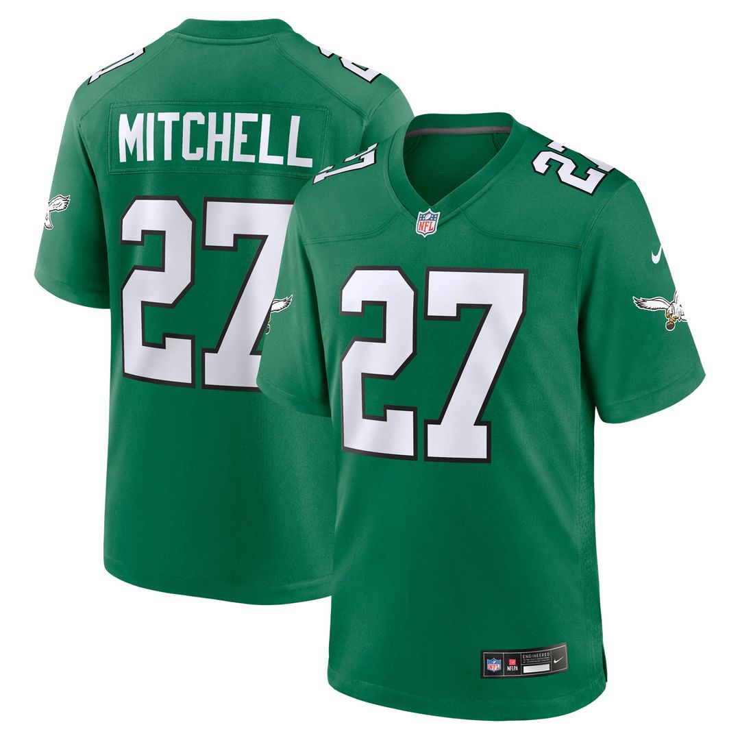 Men's Philadelphia Eagles Quinyon Mitchell Nike White Game Jersey