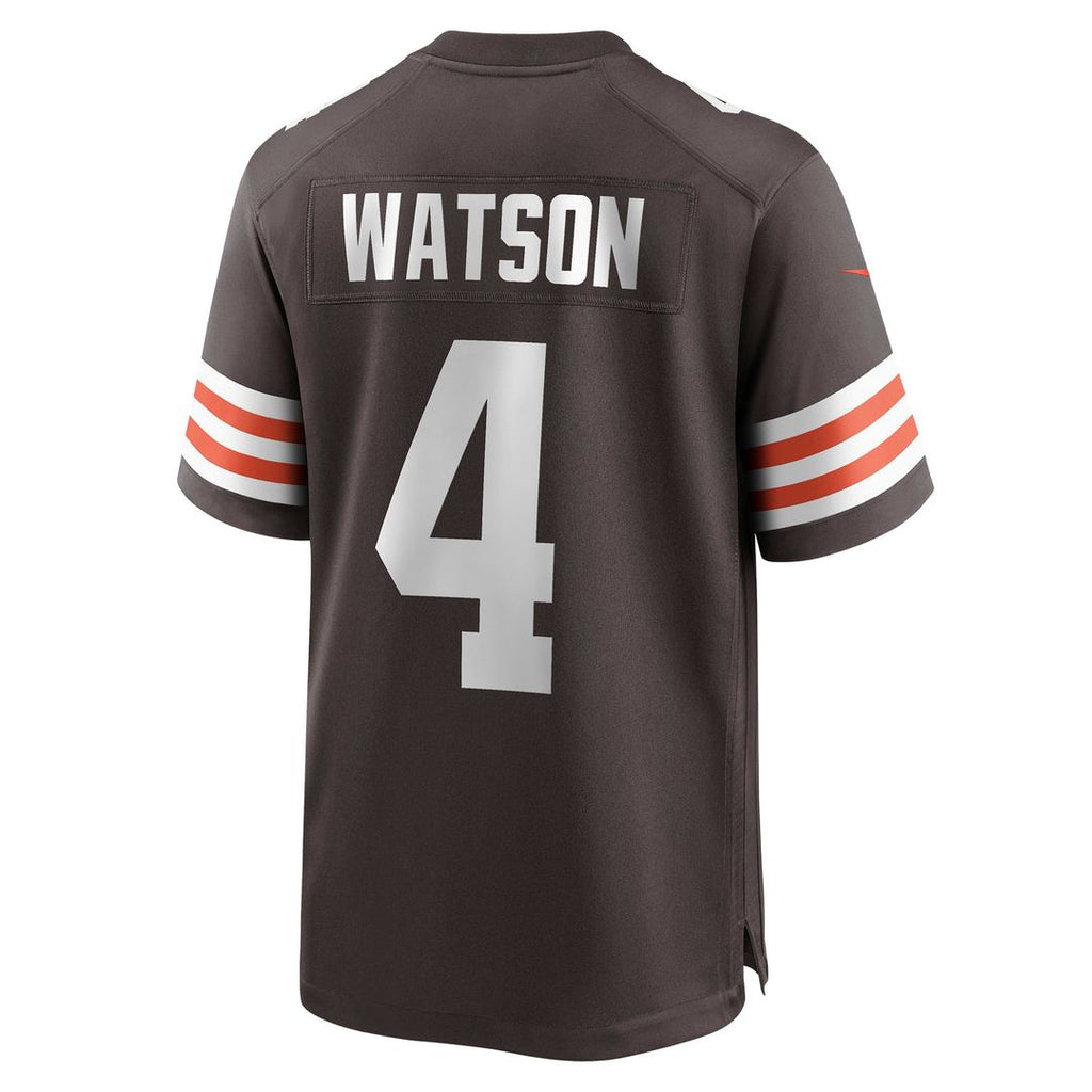 Men's Cleveland Browns Deshaun Watson Nike White Game Jersey