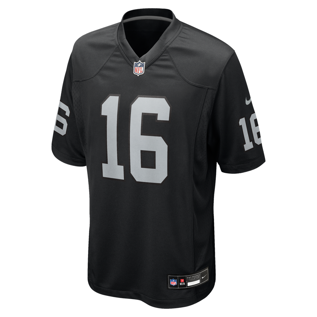 Men's Las Vegas Raiders Jim Plunkett Nike Black Game Retired Player Jersey