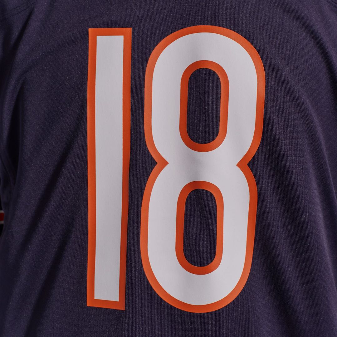 Men's Chicago Bears Caleb Williams Nike White First Round Pick Player Game Jersey