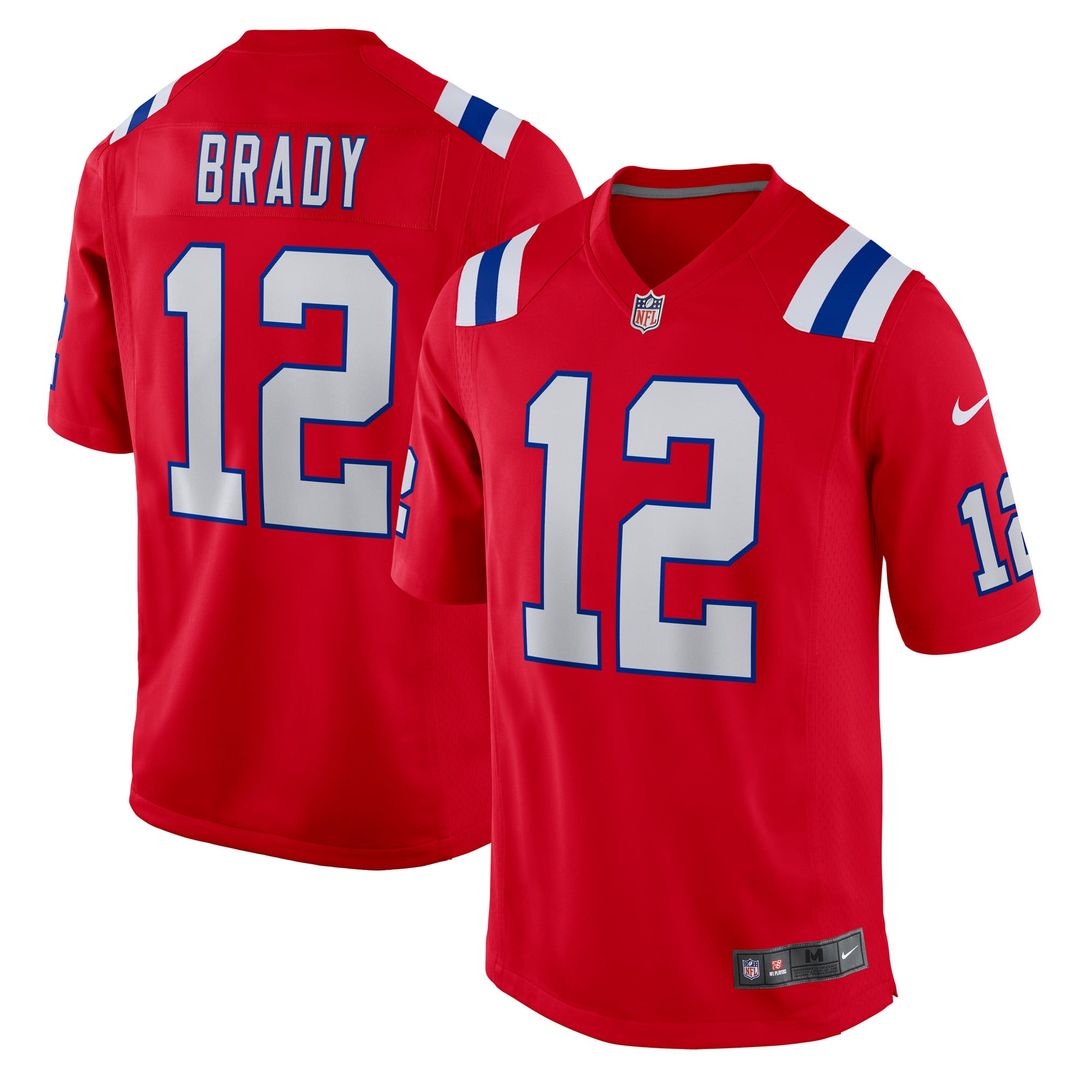 Men's New England Patriots Tom Brady Nike Red Retired Player Alternate Game Jersey