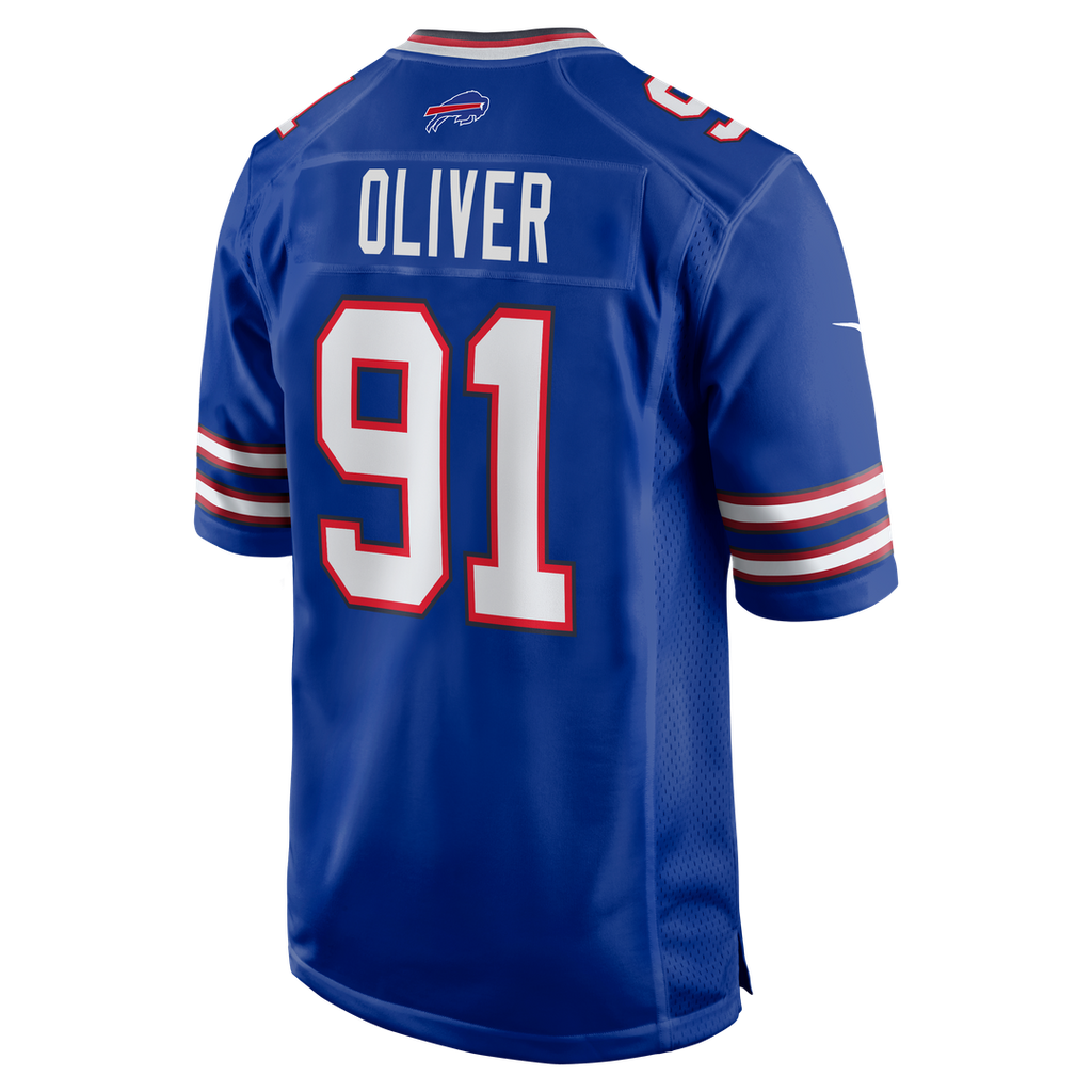 Men's Buffalo Bills Ed Oliver Nike Royal Team Game Player Jersey