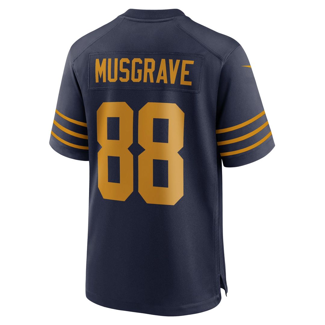 Men's Green Bay Packers Luke Musgrave Nike Navy The 1923 Classic Game Jersey