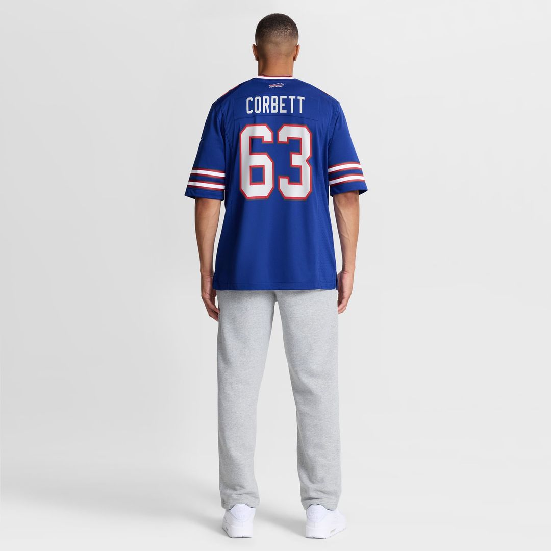 Men's Buffalo Bills Austin Corbett Nike  Royal Team Game Jersey
