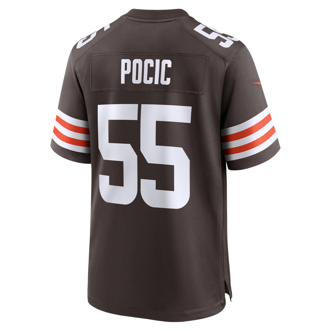 Men's Cleveland Browns Ethan Pocic Nike Brown Game Jersey