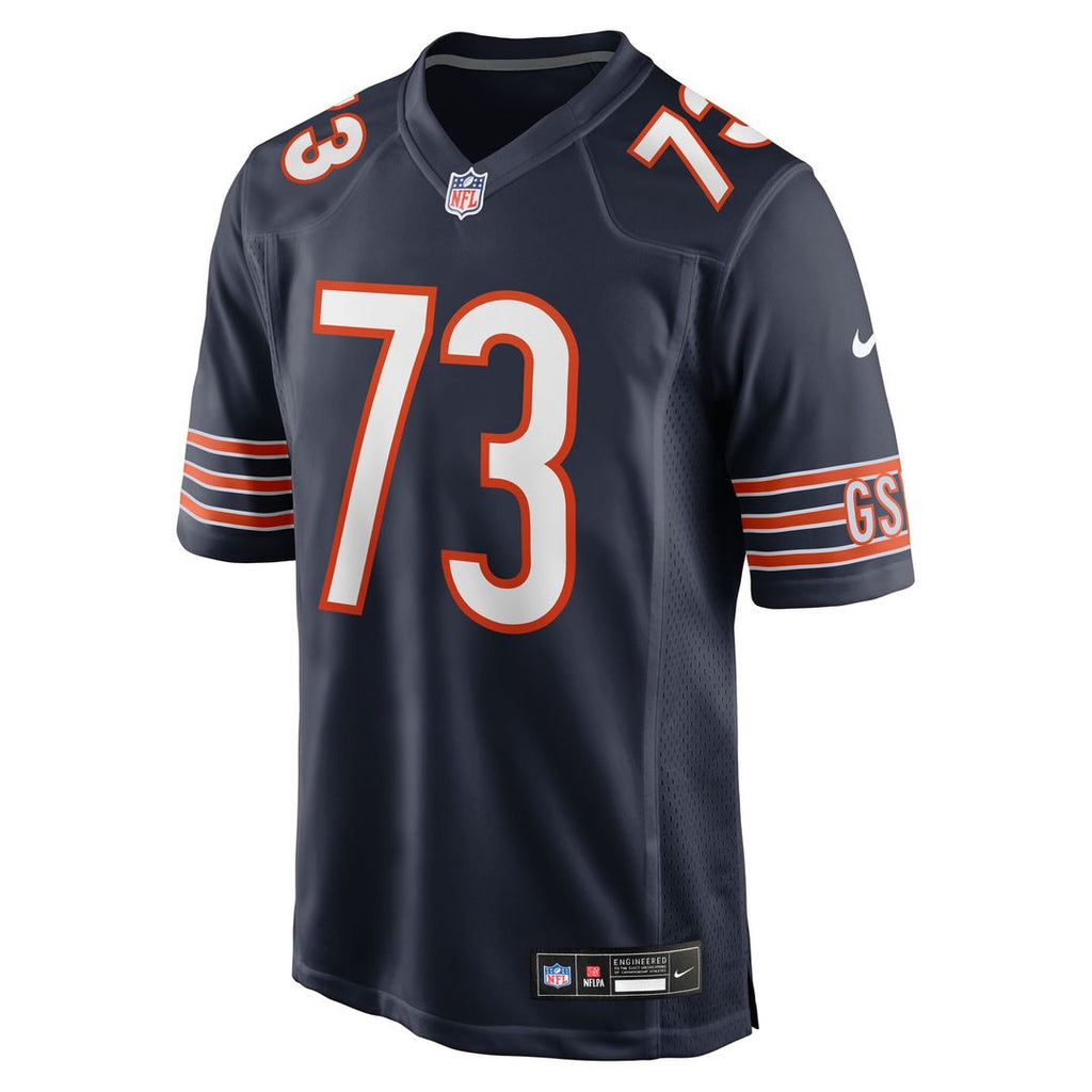 Men's Chicago Bears Jonah Jackson Nike  Navy Team Game Jersey